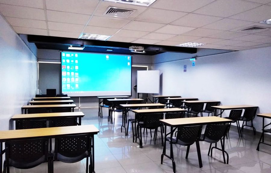 Aula de capacitación de Fundación Milenio